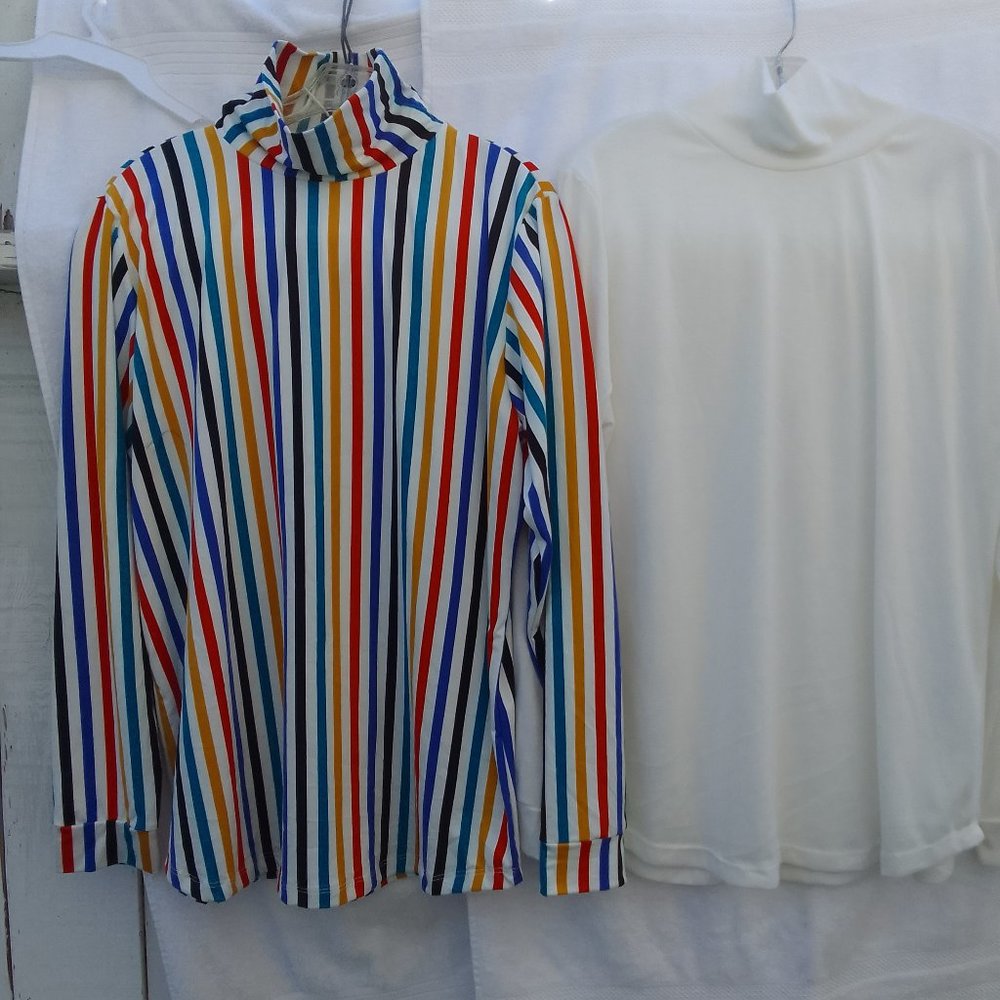 Bundle of 2 turtleneck/long sleeve, brand new